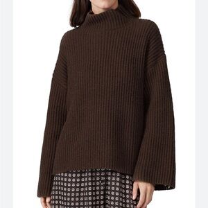 Sweet Baby Jamie Brown Oversized Women's Mock Neck Sweater - Size XL